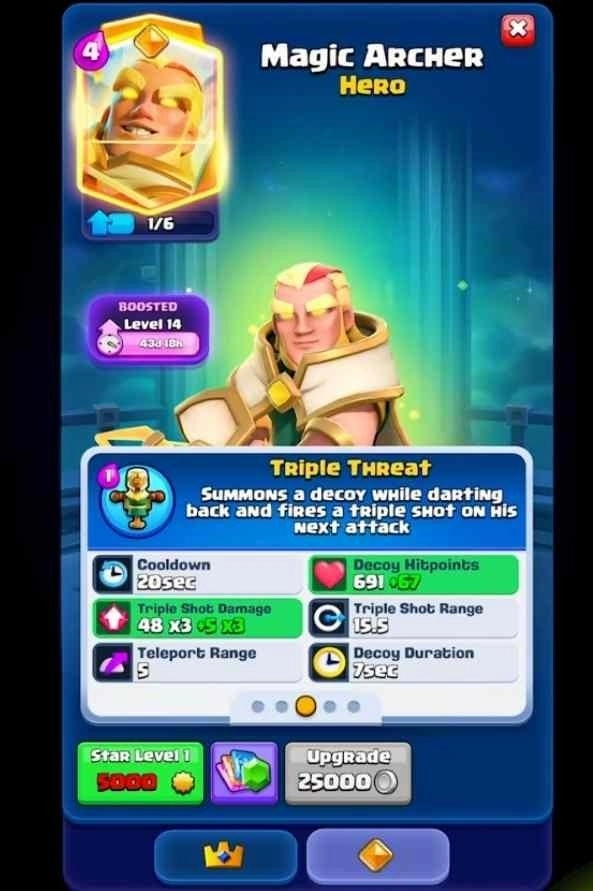 Clash Royale Hero Magic Archer Overview: Stats & Ability Breakdown