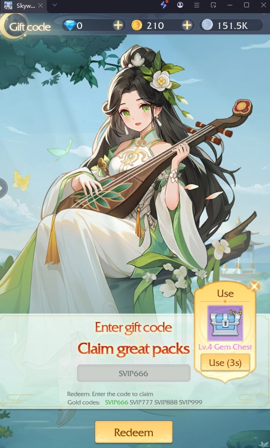 Skyward Quest แจกโค้ด Giftcode อัปเดตเรื่อยๆ ไอเทมเพียบ!! พร้อมวิธีกรอก