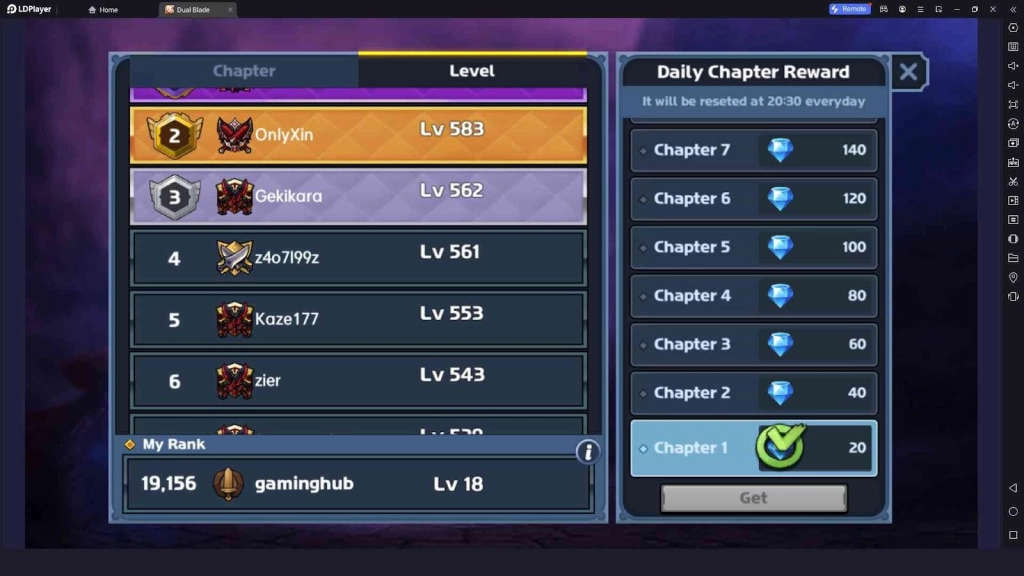 Promote Your Rank in Dual Blader : Idle Action RPG Promote Your Rank in Dual Blader : Idle Action RPG