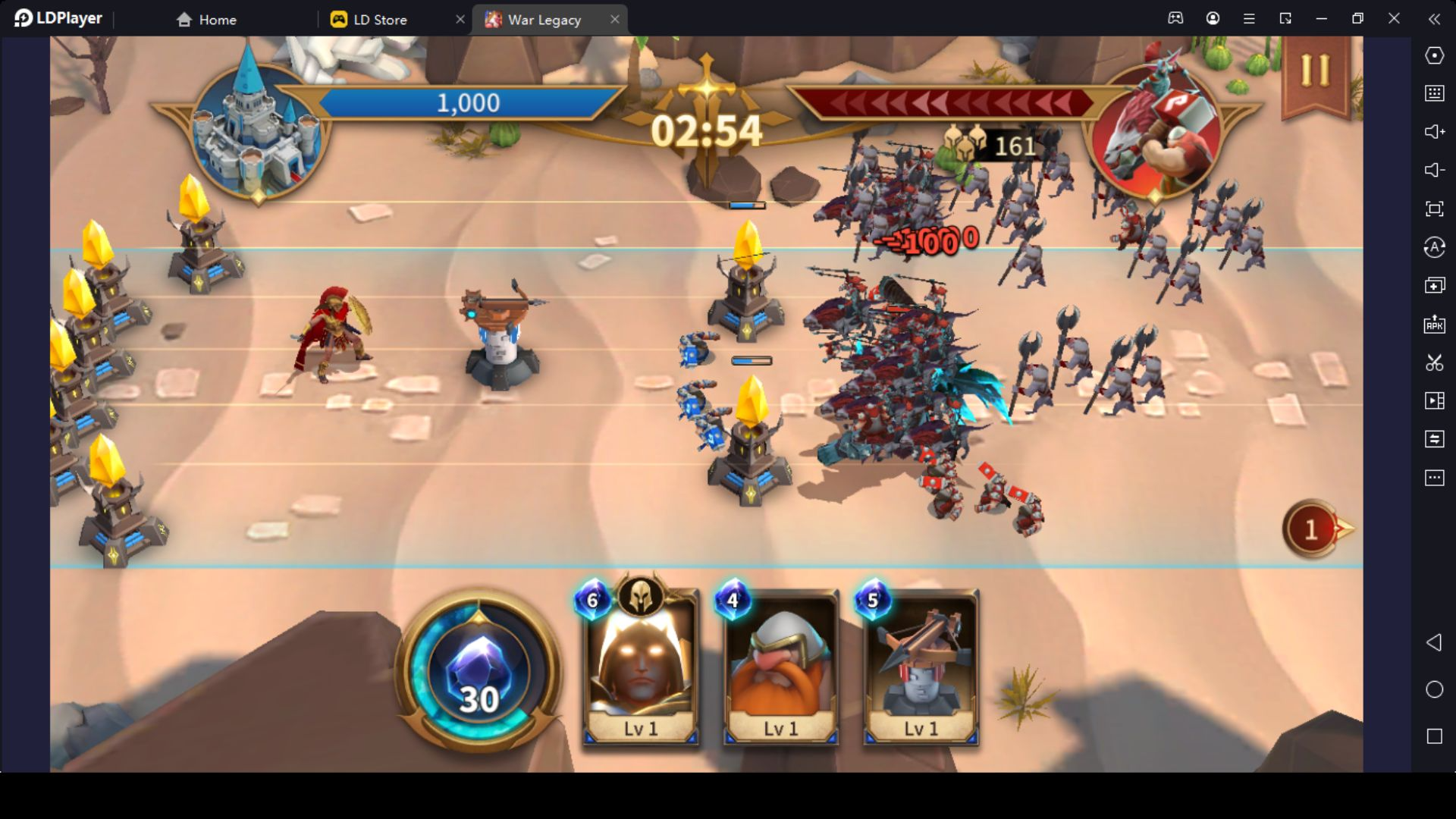 Summon Heroes in War Legacy Gameplay