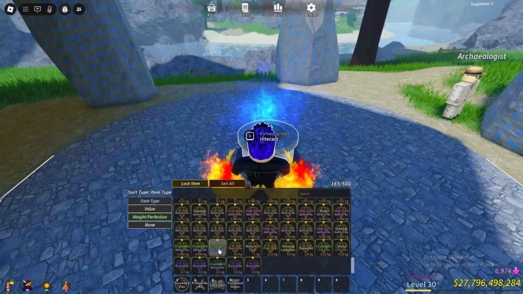 Where to Enchant Pan in Prospecting