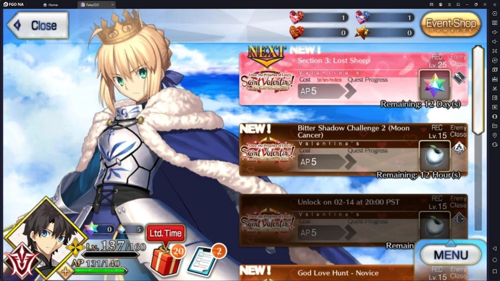Fate/Grand Order 2023 Valentine Event Guide