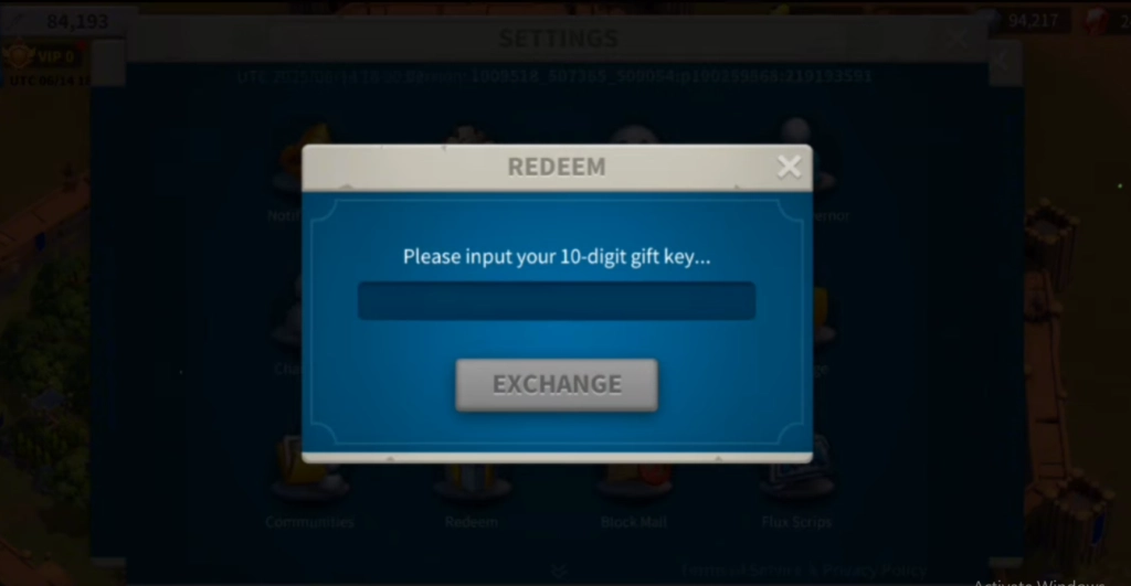 How to Redeem Codes in Rise of Kingdoms