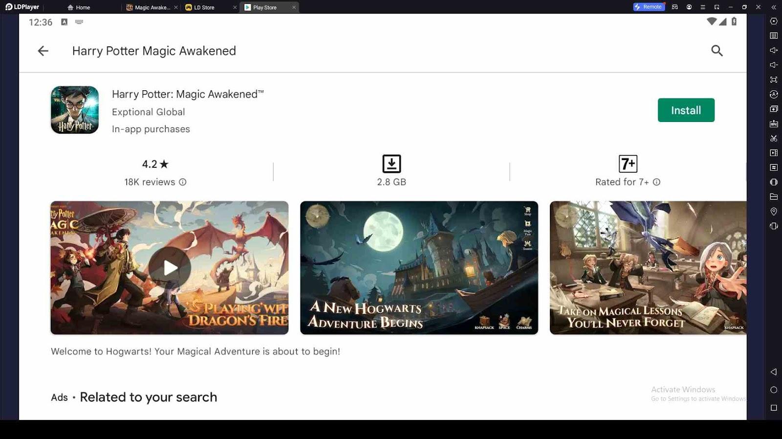 Playing Harry Potter Magic Awakened with LDPlayer