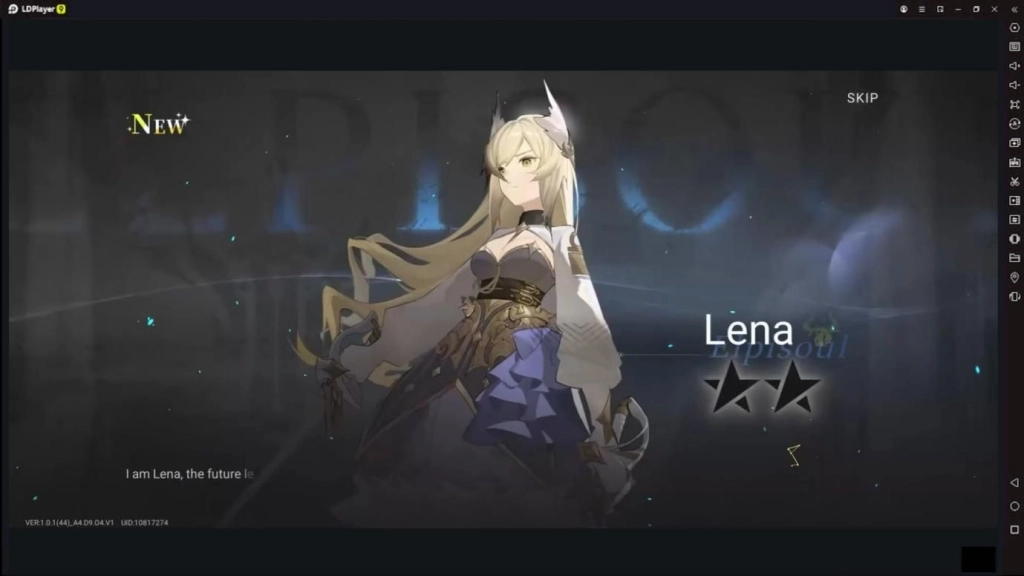 Gambar karakter Lena berbintang dua muncul sebagai hasil gacha baru di game Elpis: Fallen Star.
