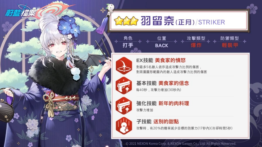 【攻略】《蔚藍檔案》風華(正月)&羽留奈(正月) 角色攻略