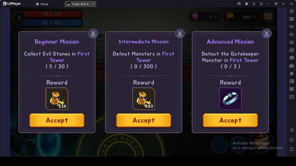 Accept Missions Accept Missions