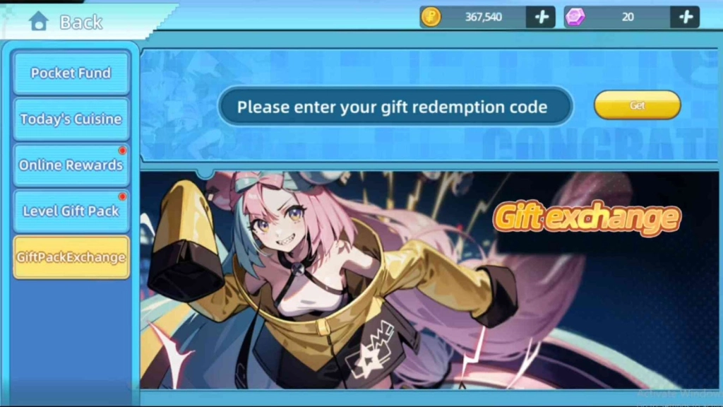 Redeeming process for the codes in  Legend of the Unicorn