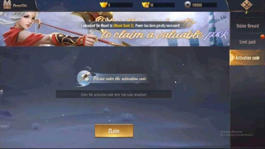 Redeeming Process for Era of Mythic: Conquest Codes