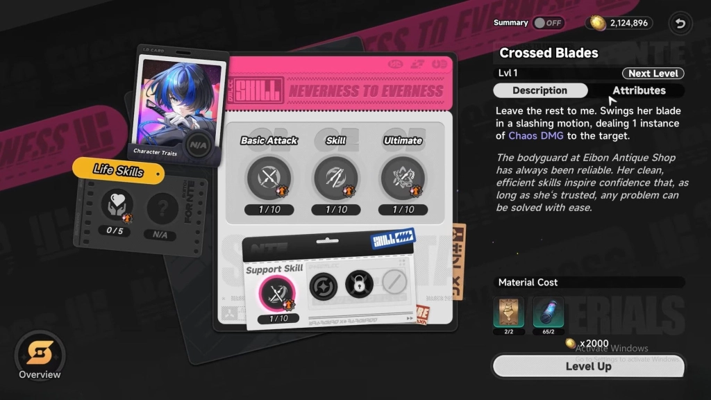 Daffodill's Support Skills