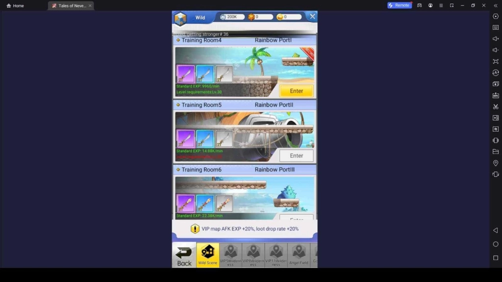 Wild Scenes in Tales of Neverland