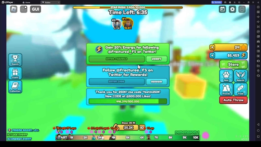 Roblox Yeet a Friend Codes: Soar to New Heights in Roblox's Wild Throwing Adventure -March 2025