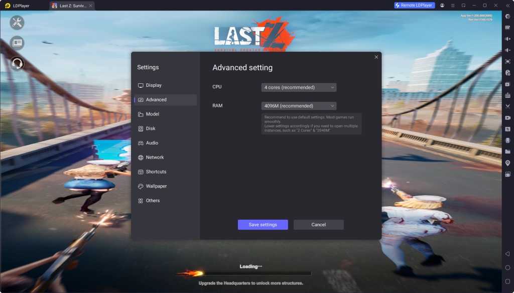 Advanced Setting