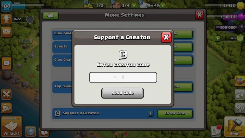 How to Redeem Creator Codes in Clash of Clans