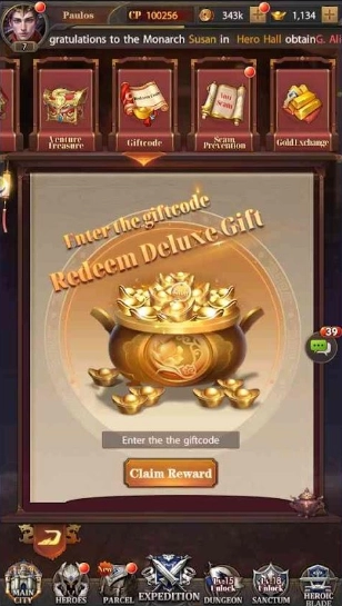 Redeeming Process for the Codes