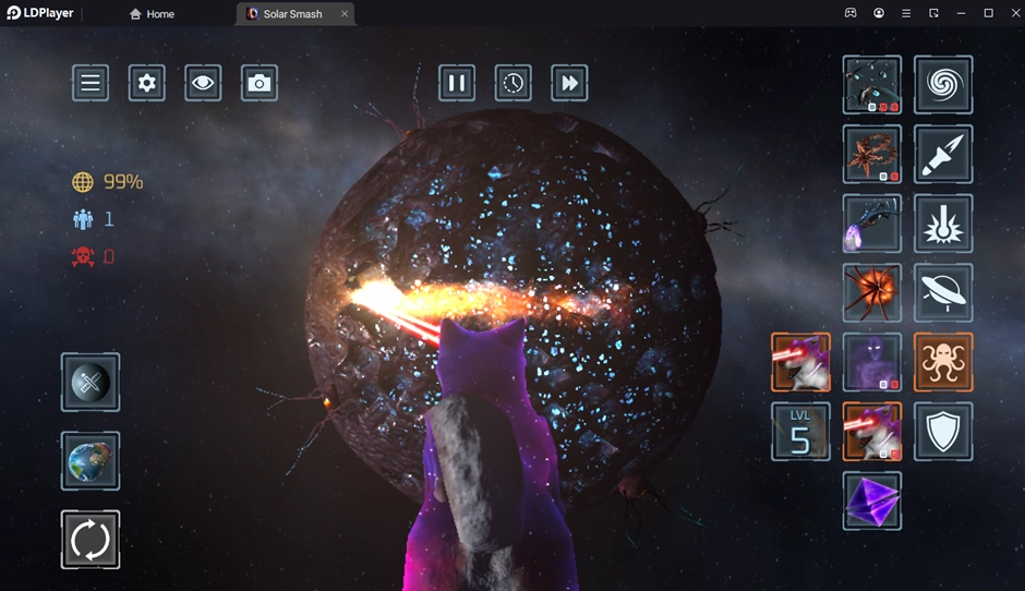 Actualización de Solar Smash: Nuevo planeta con vida propia