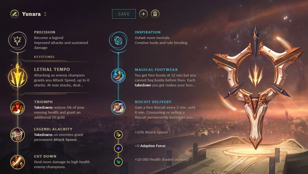 League of Legends Yunara Build – Runes League of Legends Yunara Build – Runes