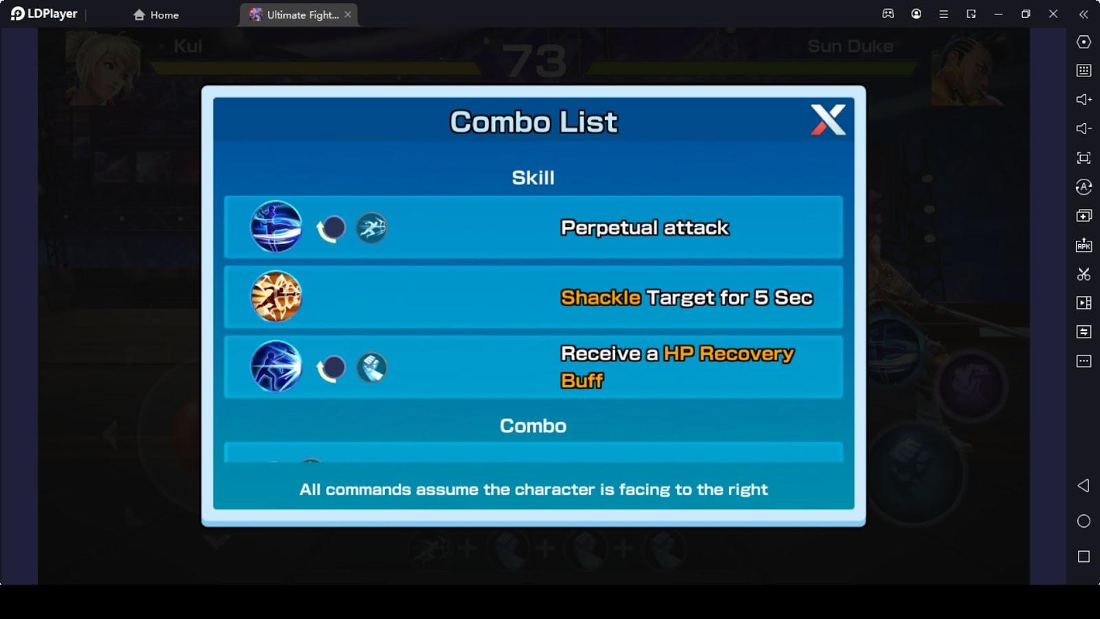 Perform Combos