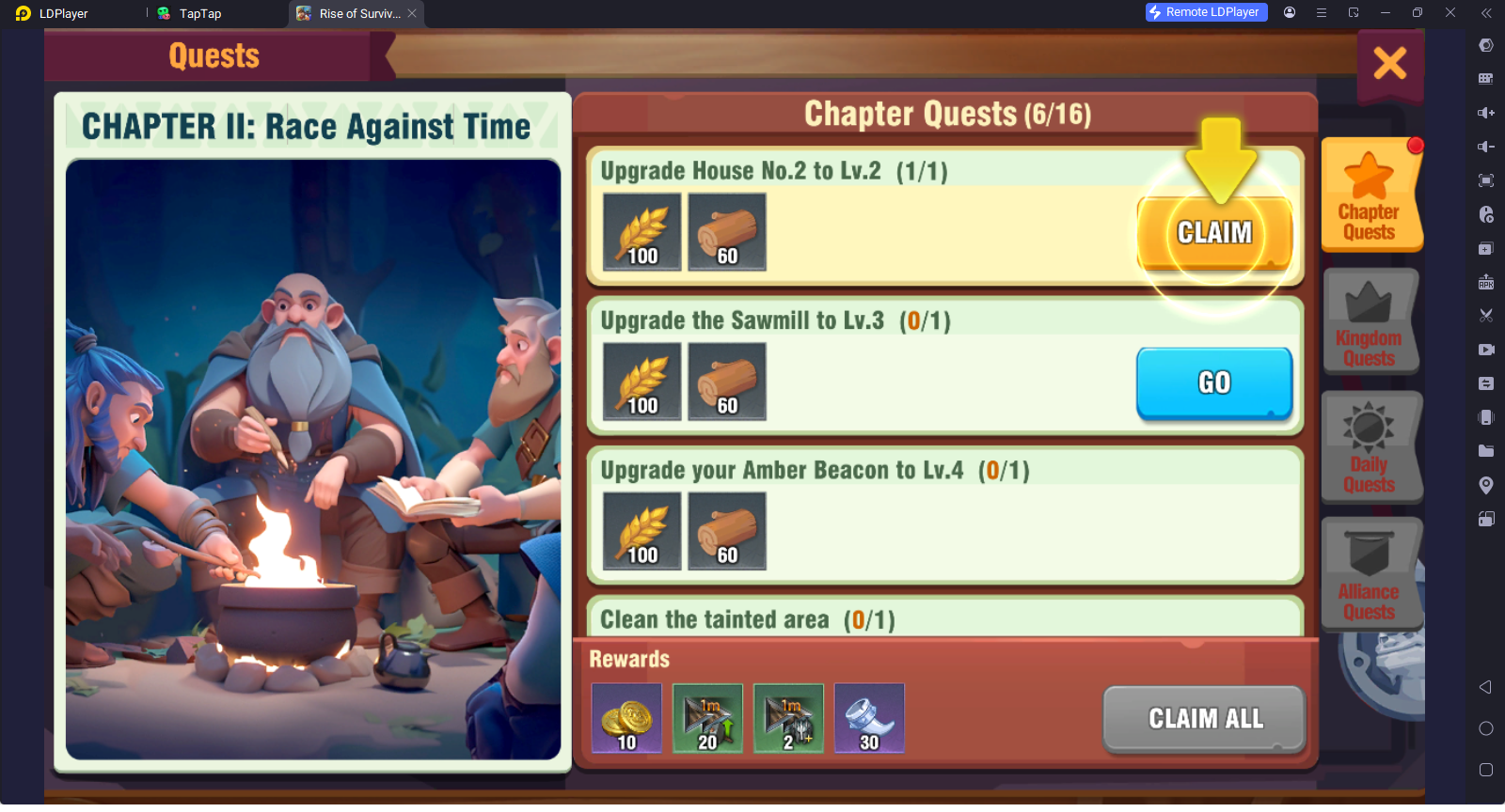 Complete the Chapter Quests