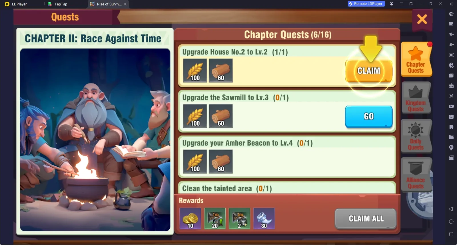 Complete the Chapter Quests