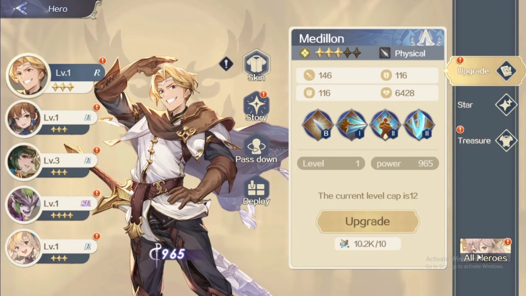 Upgrade the Heroes