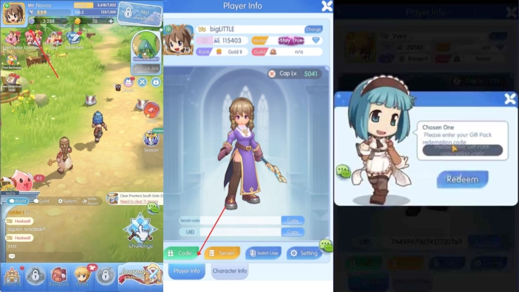 How to Redeem Codes in Ragnarok Idle Adventure Plus