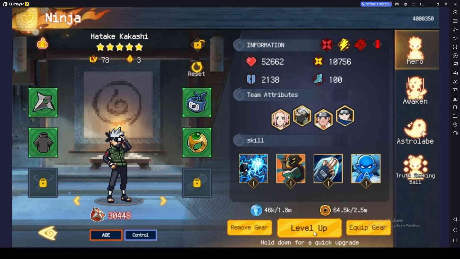 Focus on Gear Upgrades as Well