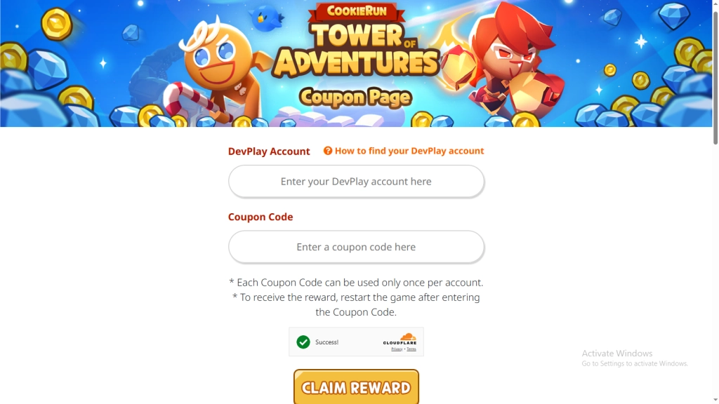 Redeeming Process for the Codes