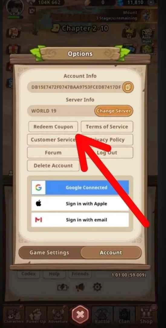 Redeem Process for Codes