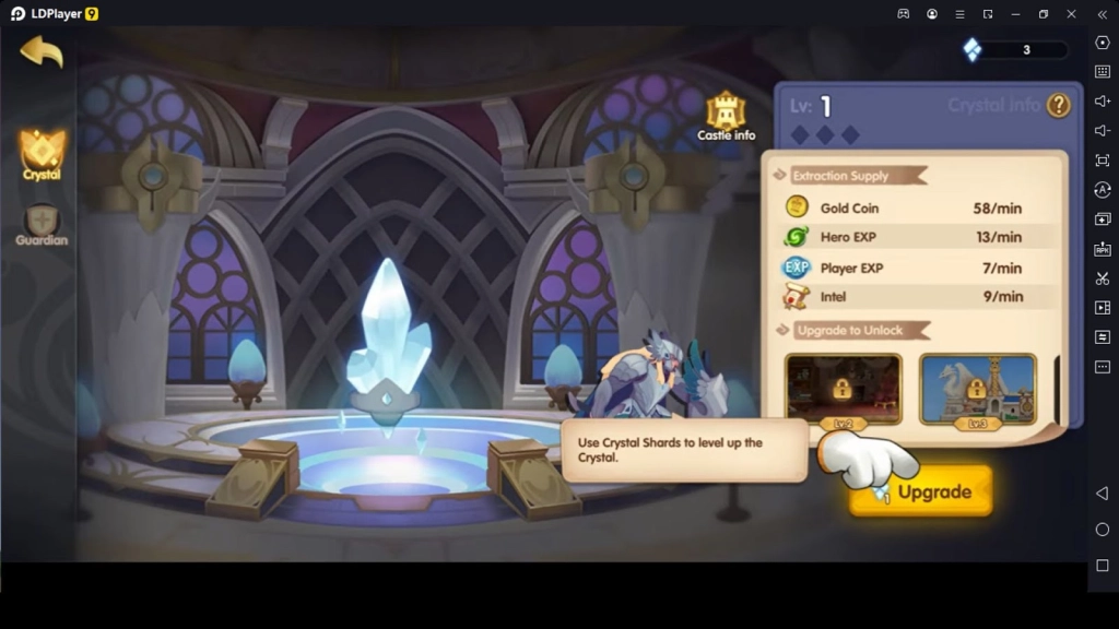 Upgrade the Crystal Upgrade the Crystal