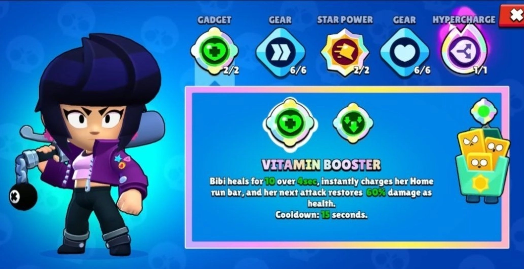 Brawl Stars Bibi: Abilities