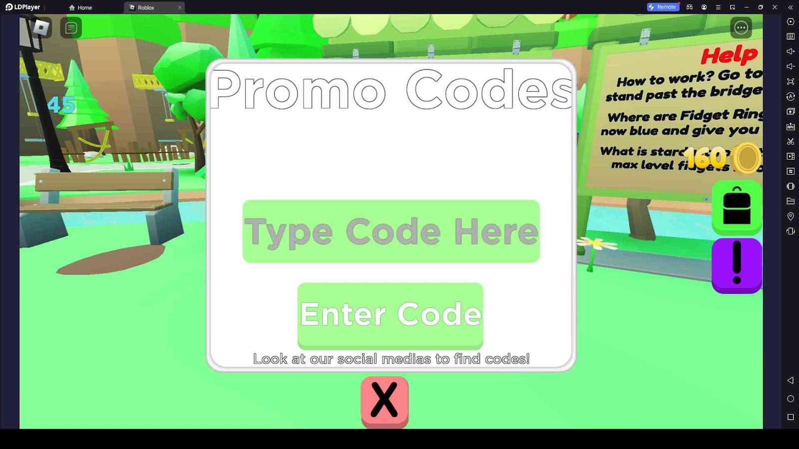 How to Redeem Codes in Fidget World