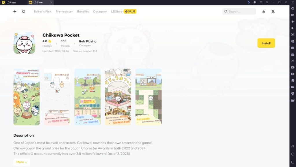 Play Chiikawa Pocket on PC 3 Play Chiikawa Pocket on PC 3