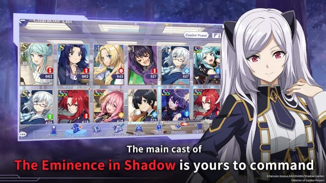 Viva o popular anime em: The Eminence In Shadows RPG que lança agora!