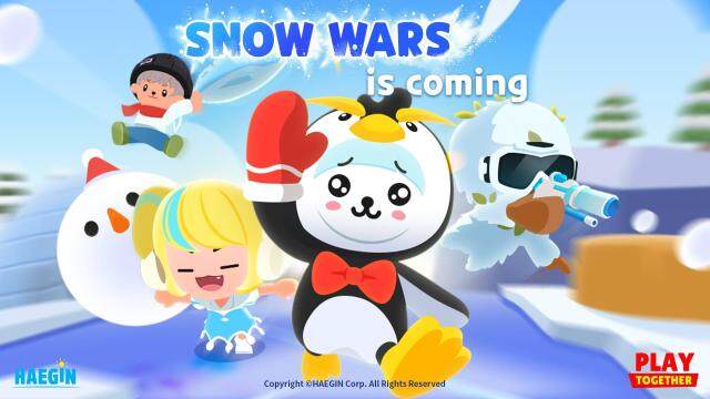 A Fierce Snowball Fight Begins on the Snowy Fields in HAEGIN's "Play Together!