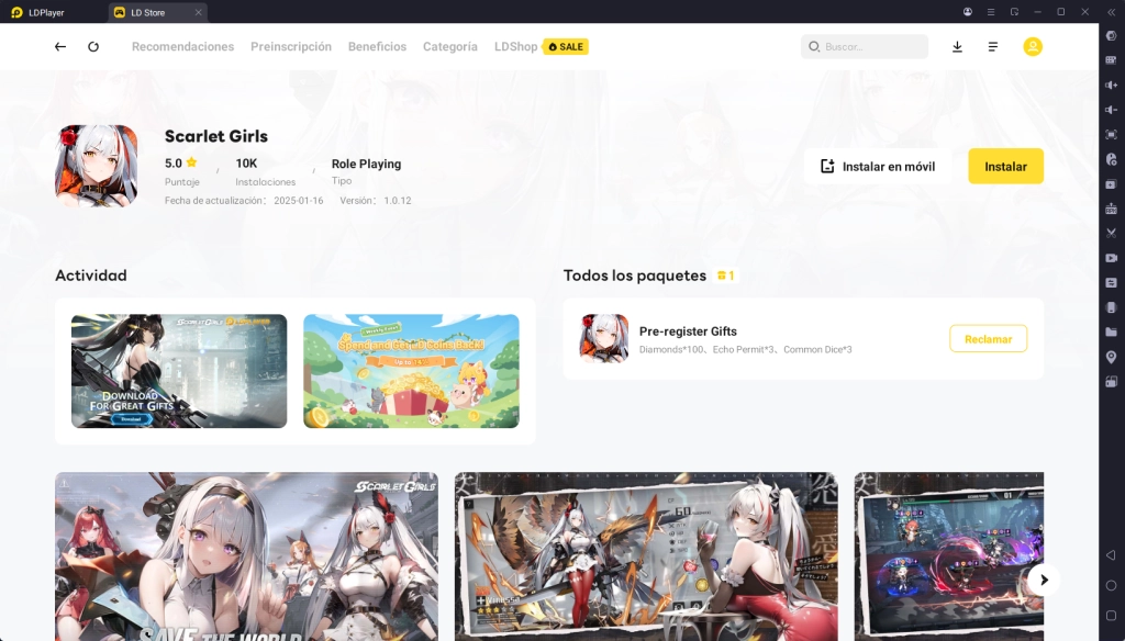 Tutorial | Descargar y jugar Scarlet Girls en PC con LDPlayer