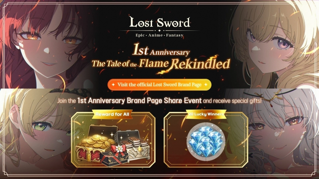 What is the Lost Sword 1st Anniversary Event? 