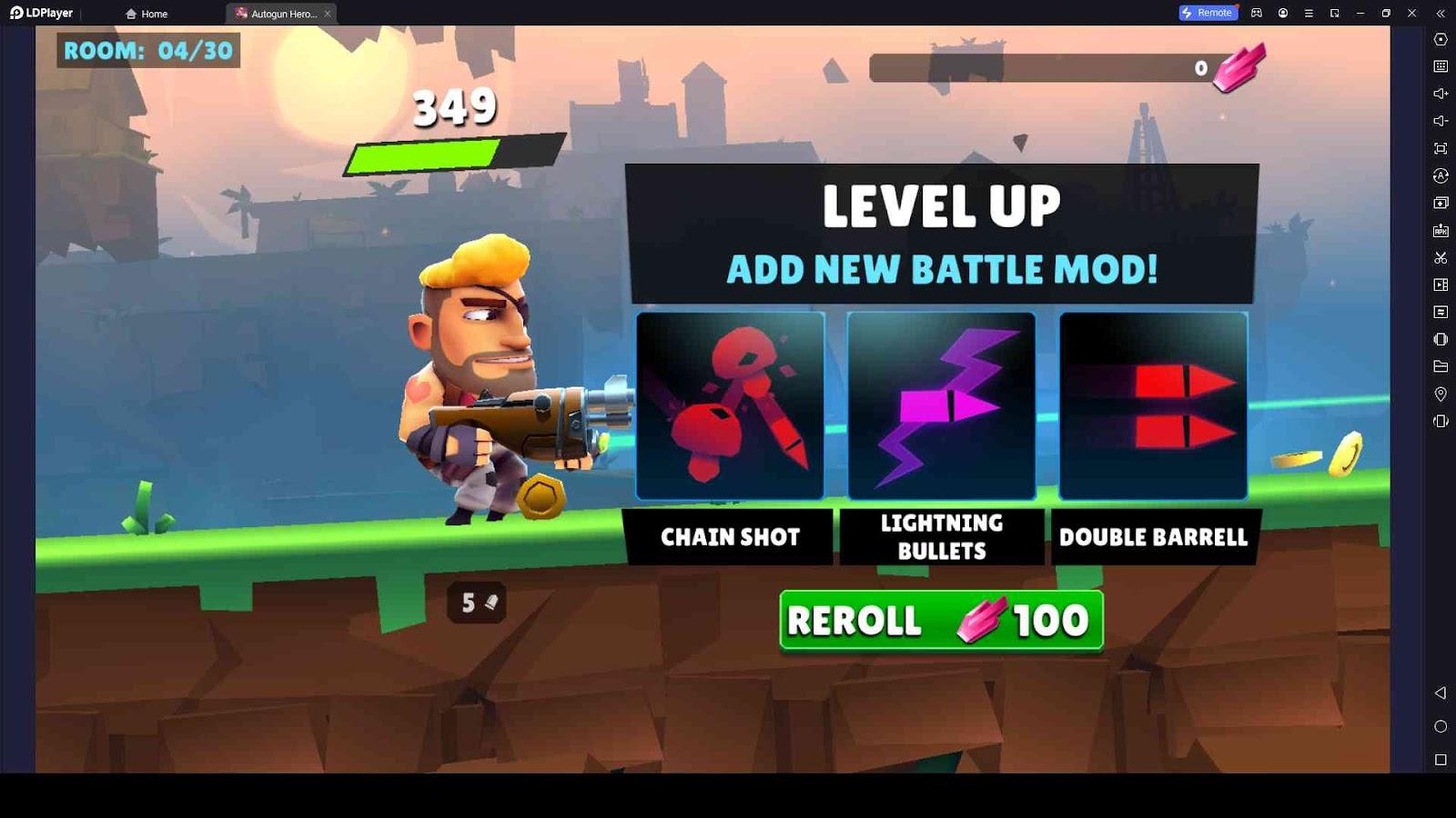 The Battle Mod in Autogun Heroes