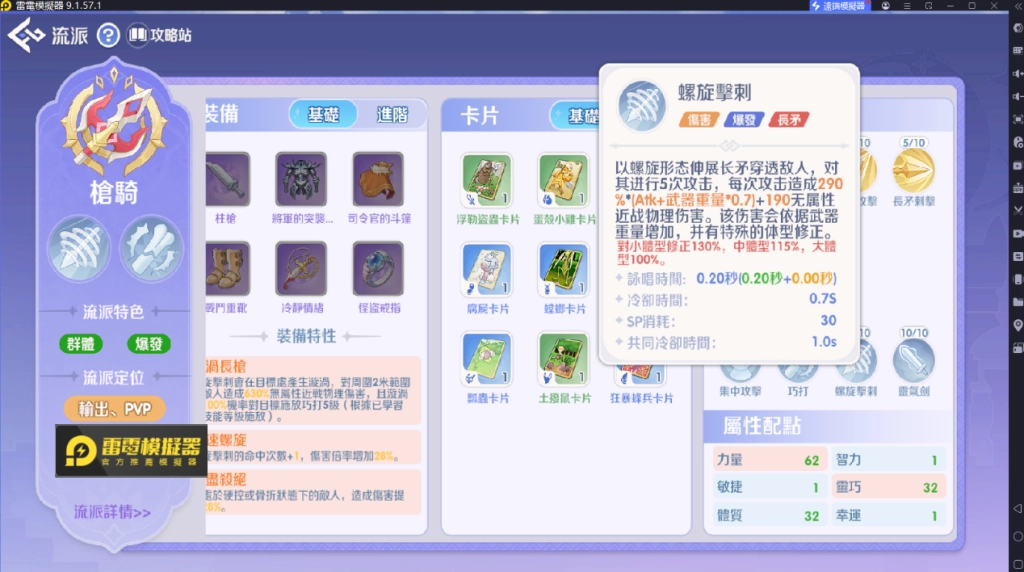 RO仙境傳說世界之旅騎士流派