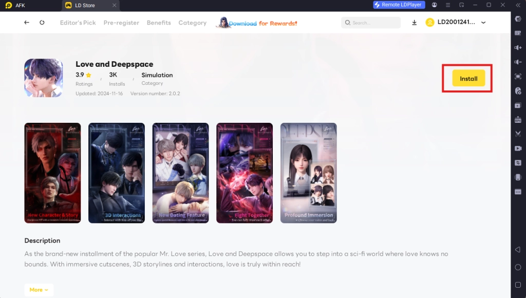 How to Download and Play Love And Deepspace on PC - Beginners Guide