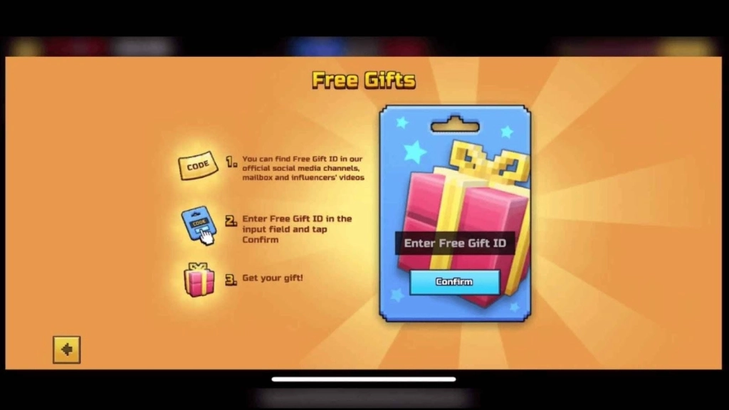 Redeeming Process for the Codes in Pixel Gun 3D