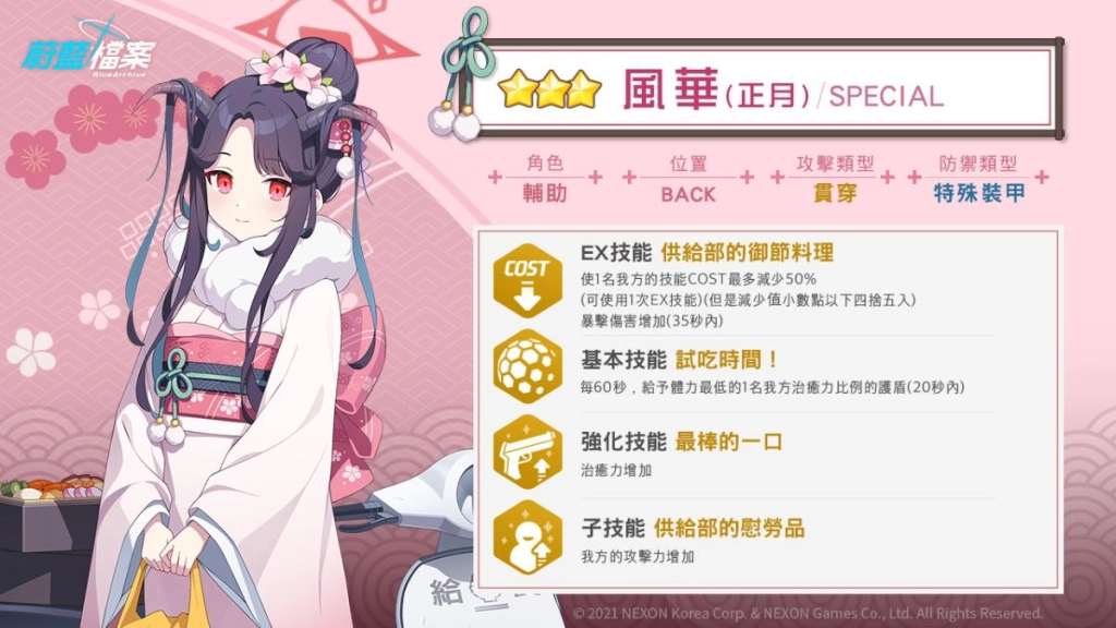 【攻略】《蔚藍檔案》風華(正月)&羽留奈(正月) 角色攻略