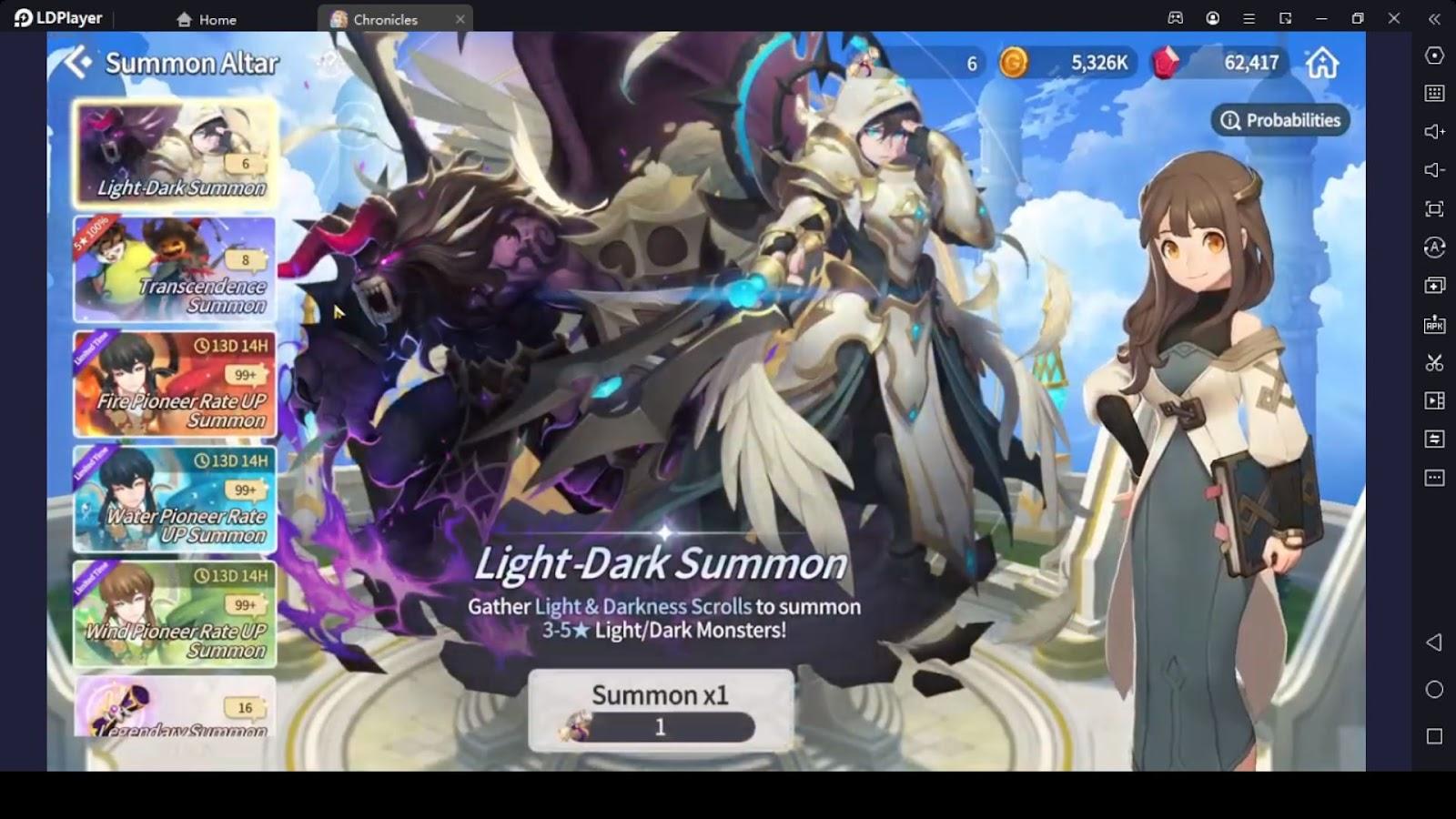 Summoners War: Chronicles Light Summons