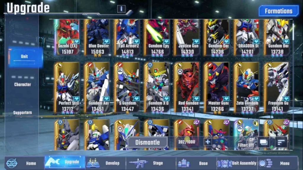 Best Units to SP Convert in SD Gundam G Generation Eternal