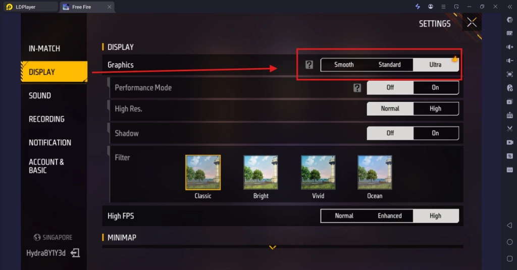 Optimize In Game Settings