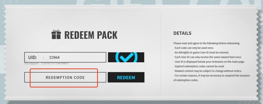 Arknights Codes - November 2025