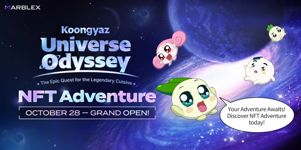 MARBLEX推出全新IP互動服務「NFT Adventure」  且首次是與「Koongya Restaurantz」合作