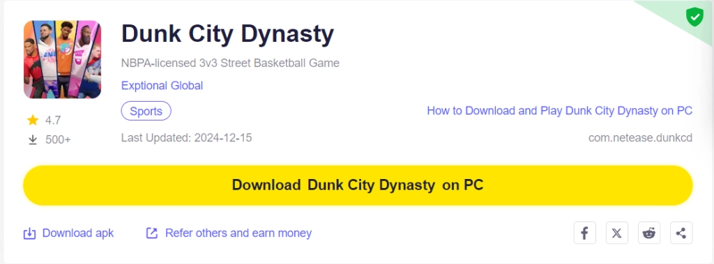 How to Download and Play Dunk City Dynasty on PC - Beginners Guide