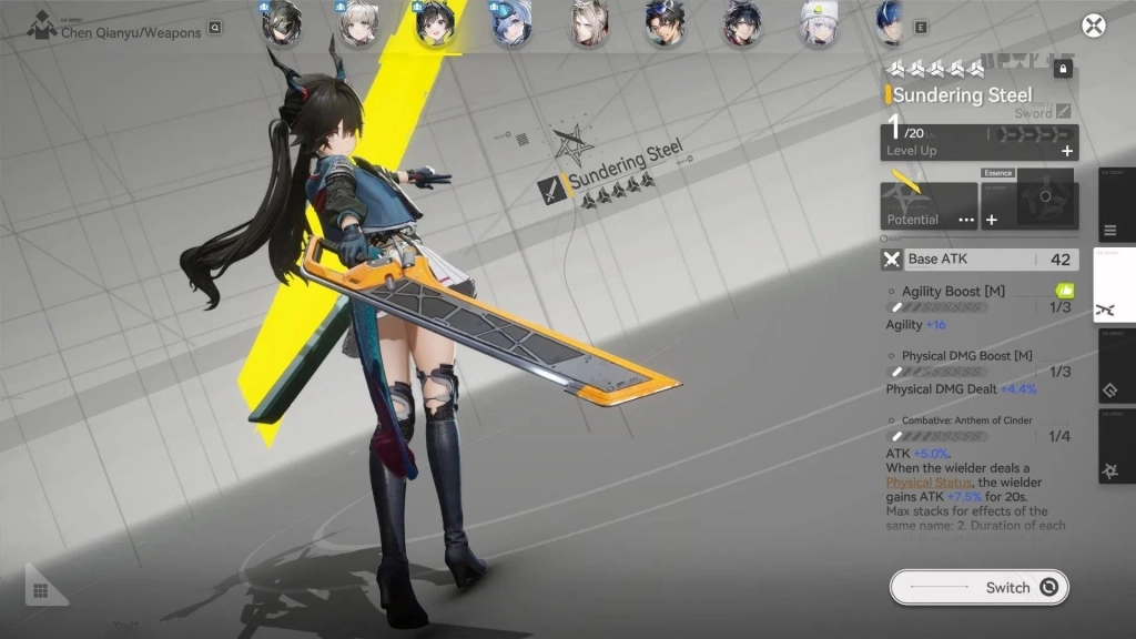 Best Weapons for Chen Qianyu Best Weapons for Chen Qianyu