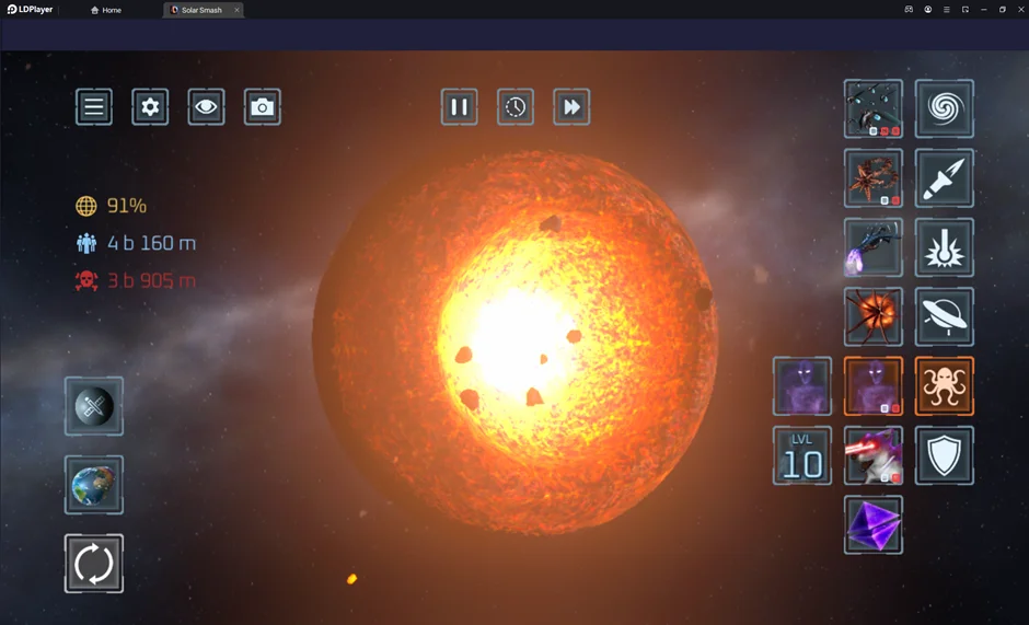 Actualización de Solar Smash: Nuevo planeta con vida propia